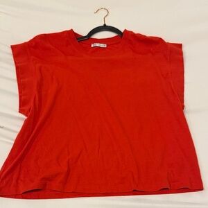Zara Vibrant Red Short Sleeve Tee
